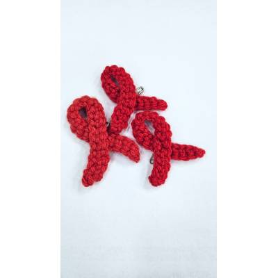 Crocheted Red Ribbon